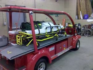 Gatormoto Utility Vehicle Electro Bubble LSV 3 Passenger EMS Paramedic Responder