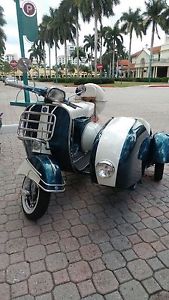 1965 Vespa Scooter With Sidecar