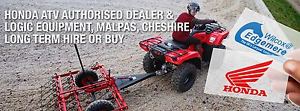 Honda ATV Quad Long Term Hire from £250 inc vat a month