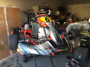 Like-New ItalKart TM K9ES 125cc Shifter Kart KZ Pro Not CRG TonyKart Birel CR125
