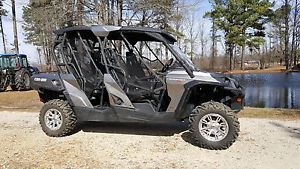 2014 Commander Max XT, Magnesium, 50 Miles, 10 Hours, Roof, Windshield, Winch