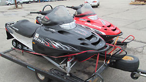 2 Sleds, 2006 & 2007 Polaris RMK 550's w/trailer