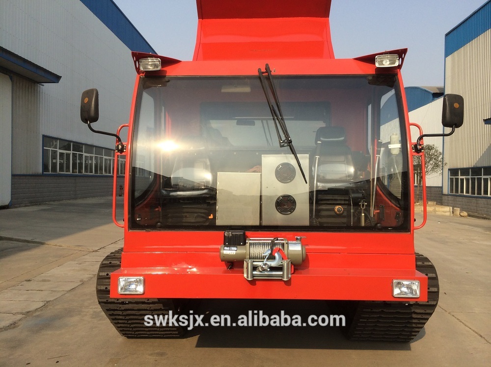 High speed/quanlity palm cargo cralwer trailer