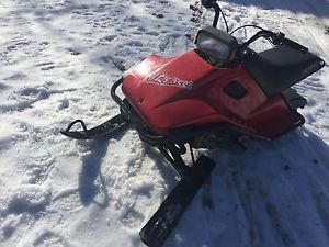 Yamaha 80cc sno scoot kick start red runs good