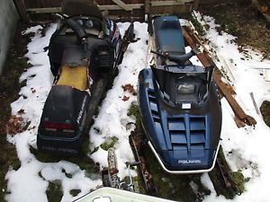 Snowmobiles Polaris Indi 500's his and hers use two to build one 1995 & 1996