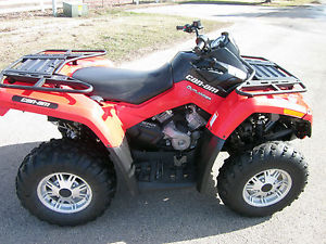 2012 CANAM 500 OUTLANDER 4X4 BEAUTIFUL RED TWIN CYL POWERHOUSE NICE AND,CLEAN!
