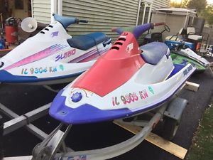 2 Polaris sl 650 and aluminum trailer