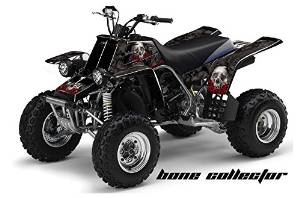AMR Racing Yamaha Banshee 350 ATV Quad Graphic Kit - Bone Collector: Black