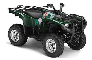 AMR Racing Yamaha Grizzly 700 ATV Quad Graphic Kit - T Bomber: Green