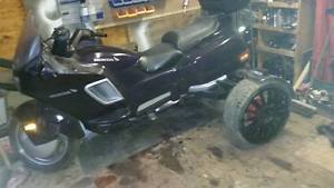 honda pacific coast 800 trike SOFT TAIL project spares or repairs runs and rides