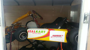 Ital Kart with a 125cc Parilla Leopard engine and many spare parts and tires