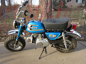 Honda 1974 Z50 Minitrail Z50 AK5 Mini Trail 50 Minibike Original Candy Blue