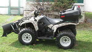 2007 Suzuki Vinson 500 4X4 Automatic w plow winch and extras camo low miles