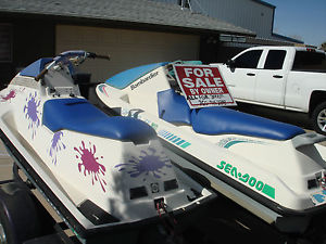 Sea-Doo Jet Skis. One 1989 2 seat & One 1990 3 seat with tralier.