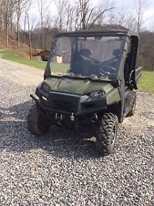2013 POLARIS (DIESEL) RANGER-- CAB- HEAT-WINCH-ALUM WHEELS-LOW MILES-LOW HOURS