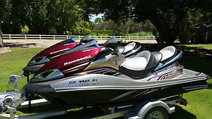 Jet Ski's (2) like new Supercharged Kawasaki with aluminum trailer