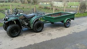 Yamaha timberwolf 250 quad and trailer