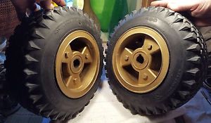 Azusa 6 inch Tristar kart wheel set with Goodyear diamond tread tires