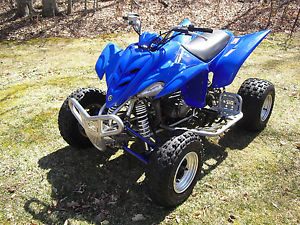 Blue 2006 Yamaha Raptor 350cc