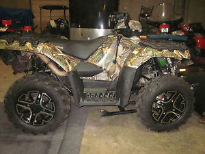 2011 POLARIS 550 EFI  CAMO SPORTSMAN 4X4 EPS! NICE W/ PLOW & WINCH NEW WHEELS