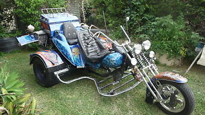 OZ trike 2004 PRICE REDUCED 1916 cc hwy chopper  air brushed bilet front wheel