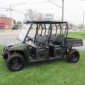 2011 Polaris Rancher Crew 500EFI w/Winch Dump Bed & Snow Plow 4x4
