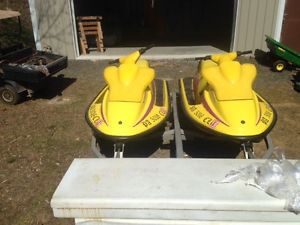 2- 96 Seadoo XPs  with VTS and Coxs Aluminum DoubleTrailer
