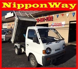 Japanese Mini Truck 1991 Suzuki Carry 4x4 Heavy Duty Dump with AC at No Reserve