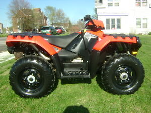 2011 POLARIS SPORTSMAN 550 E.F.I. RED ON-DEMAND AWD 1-OWNER ONLY 18 HOURS CLEAN