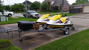1997 Seadoo SPX Jetskis with double jetski trailer