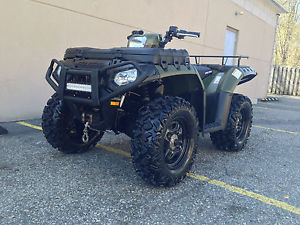 2013  POLARIS SPORTSMAN 850 HO EFI,Warn plow,loaded,winch,bumpers,Full skid pl