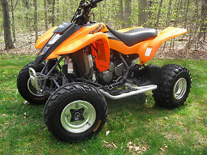 Orange 2005 Kawasaki KFX 400