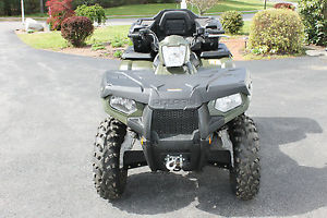 2013 Polaris Sportsman 500 HO with Winch, Plow, Rear Box Only 41 Hours 120 Miles