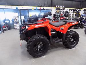 2014 CAN AM OULANDER 800 XT CLEAN SPEAKERS LIGHT BARS ATV QUAD RED FAST 4X4