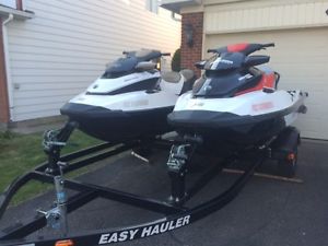 2 Seadoos with double trailer