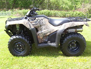 2014 HONDA RANCHER 420 ES 4X4 CAMO FI ATV 76 HOURS MINT QUAD FREE DELIVERY!