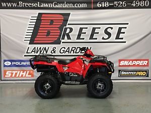 2015 POLARIS SPORTSMAN 570 RED 4X4 SUPER CLEAN LOCATED BREESE IL LOOK NO RESERVE