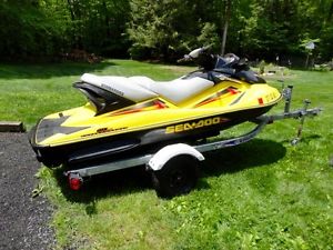 2004 SEA D00 SEADOO GTX 4-TEC SUPERCHARGED WITH TRAILER LOW HOURS RUNS GREAT PWC