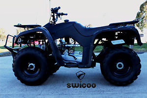NEW 150CC FULL SIZE FARM QUAD ATV 4 WHEELER GOKART BUGGY BLACK DEMO