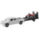 1:43 Scale White Chevy Truck with Trailer and ATV