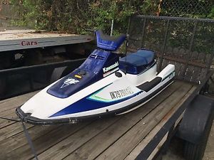 1991 Kawasaki TS Tandem Sport Sit Down PWC Jet Ski 650 LOW HOURS NO RESERVE