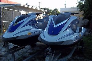 2 YAMAHA WAVERUNNER FX CRUISER WITH TRAILER RUN GREAT