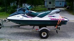 1996 Seadoo GTX 787cc,with trailer,needs engine work(I CAN SHIP)