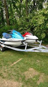2004 Yamaha GP800 and 2004 Yamaha XLT800 with Loadrite Trailer