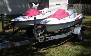 2 Yahama 650 VXR Waverunner JetSkis with trailer
