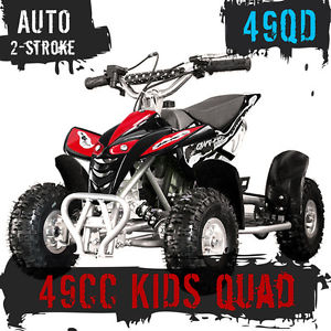 49cc QD 2-stroke Mini Kid Quad Black Ocean