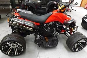 Quad Bikes 350cc Road Legal 4 Stroke Petrol Engines Superb New Red 2 seats