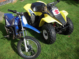 suzuki lt 80 2002 quad atv yamaha pw80 2004 kids mx bike both VGC