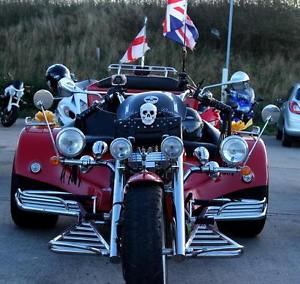 REWACO 1600cc FAMILY trike  ( 3 setter  ) with TEARDROP  caravan with awning