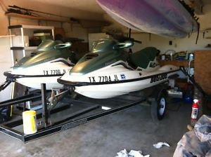 jetskis seadoo  with double trailer